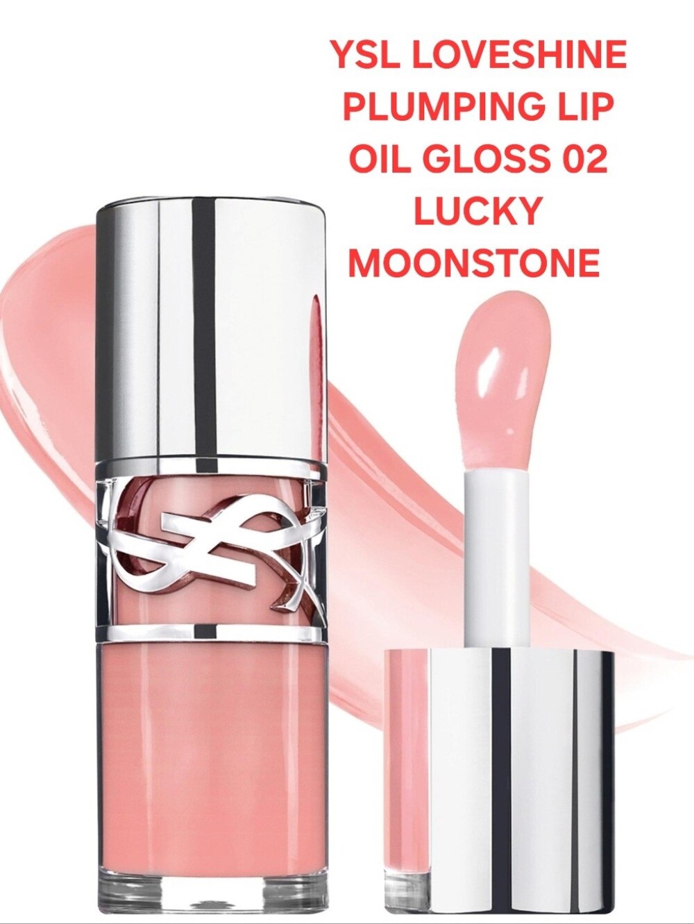 YSL LOVESHINE PLUMPING LIP OIL GLOSS 02 LUCKY MOONSTONE. BNIB